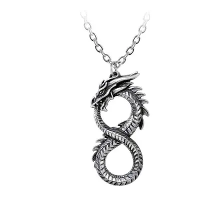 obojek ALCHEMY GOTHIC - Infinity Dragon - Pewter