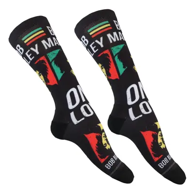 ponožky BOB MARLEY - ONE LOVE DYE SUB - BLACK - PERRI´S SOCKS