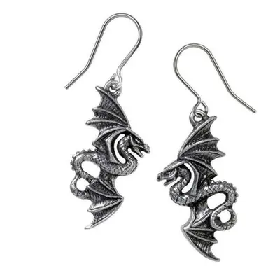 náušnice ALCHEMY GOTHIC - Flight of Airus - Pewter