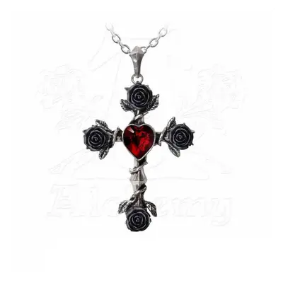 obojek ALCHEMY GOTHIC - Black Rosifix - P758