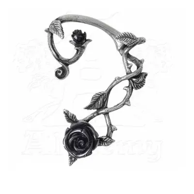 náušnice ALCHEMY GOTHIC - Black Rose Earwrap