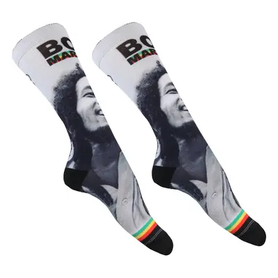 ponožky BOB MARLEY - KING OF RAGGAE DYE SUB - WHITE - PERRI´S SOCKS