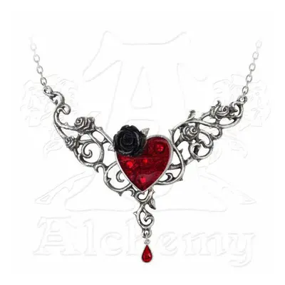 obojek ALCHEMY GOTHIC - The Blood Rose Heart - P721