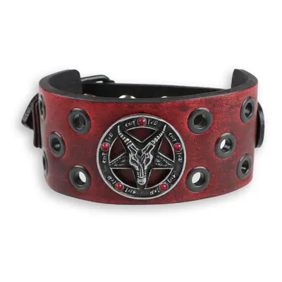 náramek Baphomet - red - krystal red