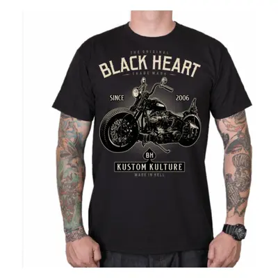 tričko pánské - MOTORCYCLE - BLACK HEART