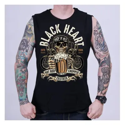 tílko pánské - BEER BIKER - BLACK HEART