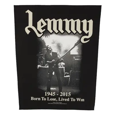 nášivka velká Motörhead - Lemmy - Lived To Win - RAZAMATAZ