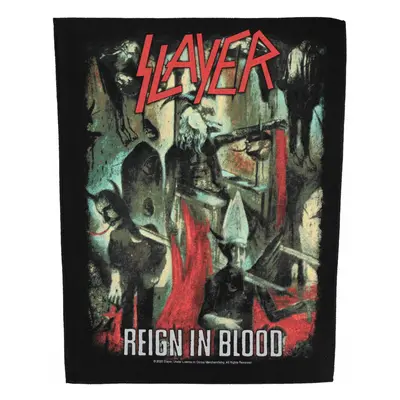 nášivka velká SLAYER - REIGN IN BLOOD - RAZAMATAZ