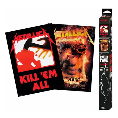 plakát (set 2ks) METALLICA - Kill'Em All/Fire Guy