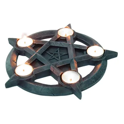 svícen (dekorace) velký Pentagram Tealights