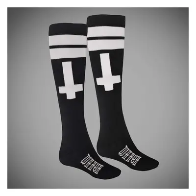 podkolenky HYRAW - CROSS KNEE WHITE