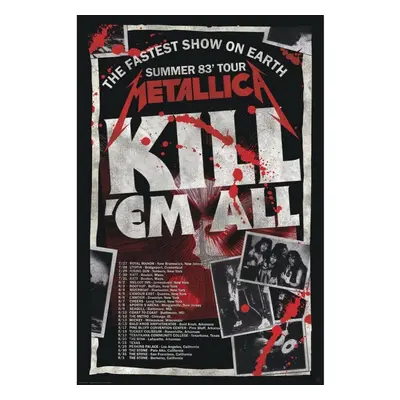 plakát METALLICA - Kill'Em All Tour