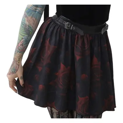 sukně dámská KILLSTAR - Blood Rose - Black/Red