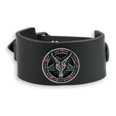 náramek Baphomet - black - krystal red