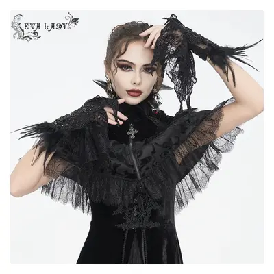 rukavice DEVIL FASHION - Black Gothic