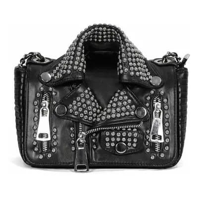 kabelka (taška) DEVIL FASHION - Spungen Punk Leather Black Rivets