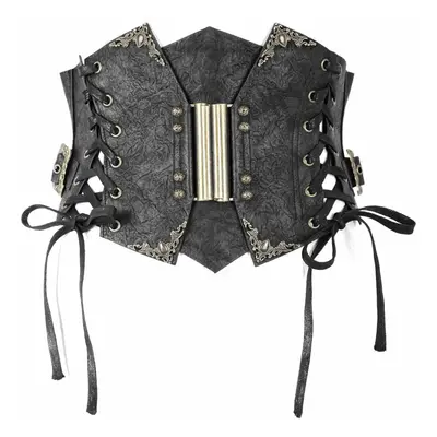 korzet (pás) DEVIL FASHION - Nekhbet Steampunk Corset with Metal