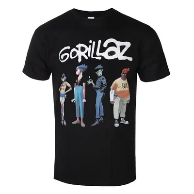 Tričko metal pánské Gorillaz - Spray Logo Group - ROCK OFF - GORTS27MB