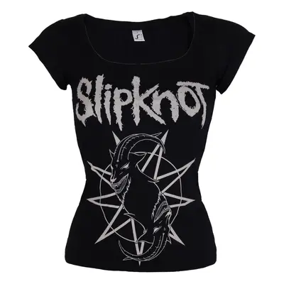 Tričko metal dámské Slipknot - Goat Star Logo - ROCK OFF - SKTS22LB