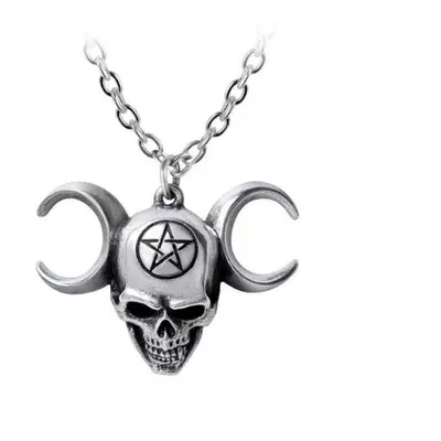 obojek ALCHEMY GOTHIC - Triunity Skull - Pewter