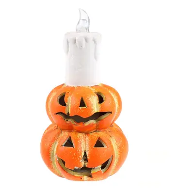 dekorace CERAMIC PUMPKIN WITH CANDLE AND LIGHT