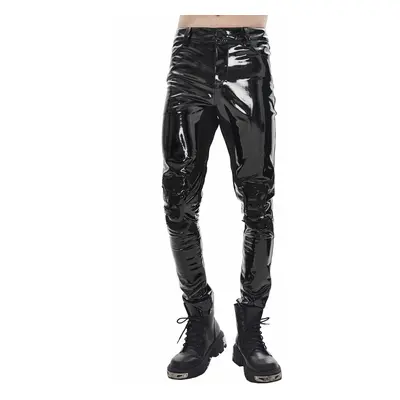 kalhoty pánské DEVIL FASHION - Edgerunner Cyberpunk Faux Leather Skinny