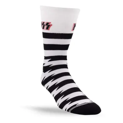 ponožky PERRI´S SOCK - KISS - STRIPE - WHITE