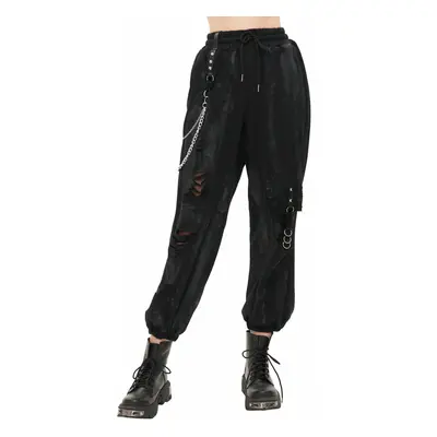 kalhoty dámské DEVIL FASHION - Trouble in Paradise - Distressed Punk Cargo