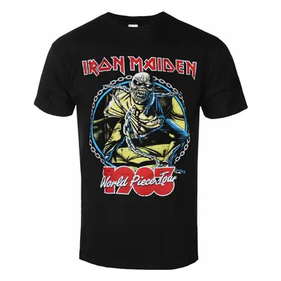 Tričko metal pánské Iron Maiden - World Piece Tour '83 V2 BL - ROCK OFF - IMTEE123MB