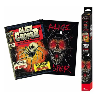 plakát (set 2ks) ALICE COOPER - Tales of Horror/Skull