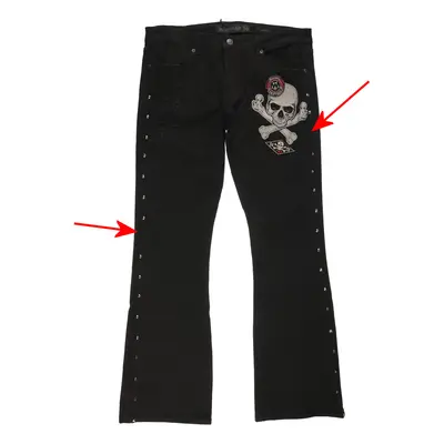 kalhoty pánské (jeans) WORNSTAR - Vanguard - Black - POŠKOZENÉ