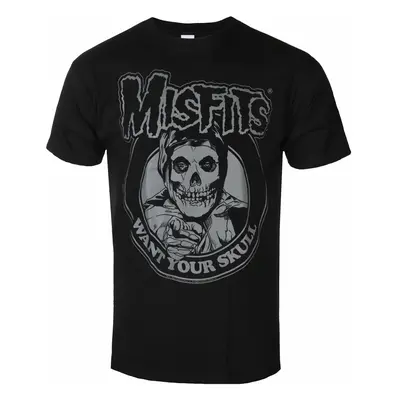 Tričko metal pánské Misfits - WANT YOUR SKULL - PLASTIC HEAD - PH12730