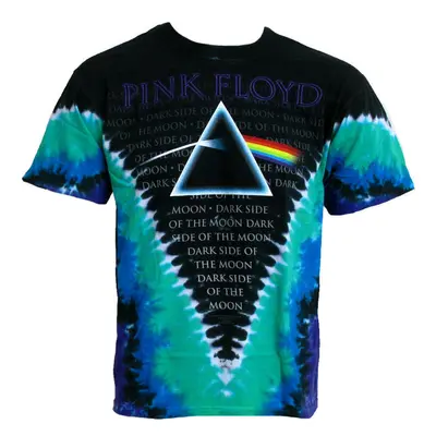 tričko pánské Pink Floyd "Dark Side VDYE" LIQUID BLUE