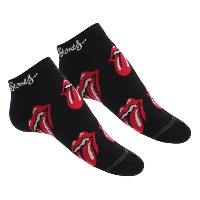 ponožky THE ROLLING STONES - ALLOVER TONGUES LIN - BLACK - PERRI´S SOCKS