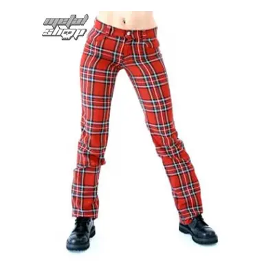 kalhoty dámské Black Pistol - Tartan Pants Red-Green - B-1-05-060-04