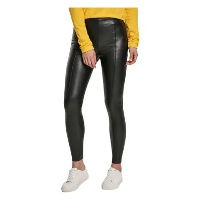 kalhoty dámské (legíny) URBAN CLASSICS - Faux Leather Skinny - black