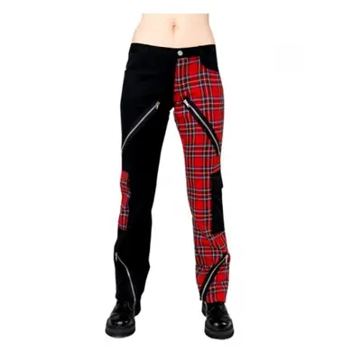 kalhoty Black Pistol - Freak Pants Tartan Black-Red size - B-1-21-060-04