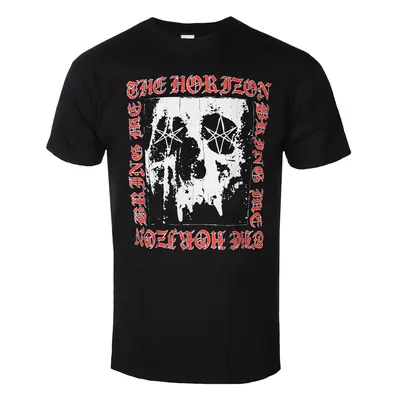 Tričko metal pánské Bring Me The Horizon - Metal Logo Skull - ROCK OFF - BMTHTS106MB