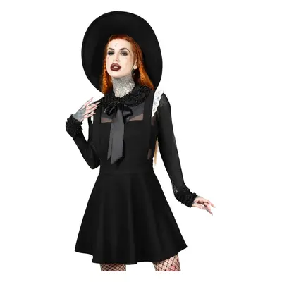 šaty dámské KILLSTAR - Oriel Pinafore - Black