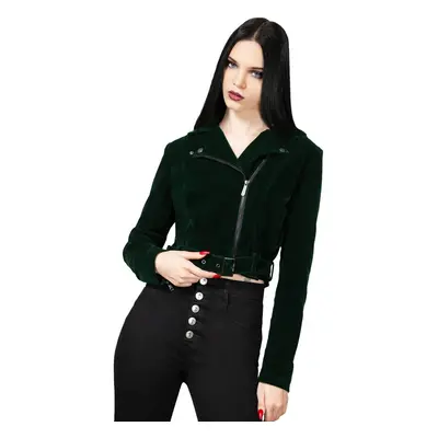 bunda dámská KILLSTAR - Emerald Goddess Biker - Black