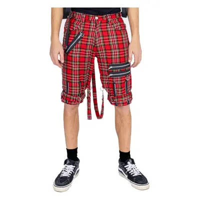 kraťasy pánské HEARTLESS - KAHLEB - RED TARTAN