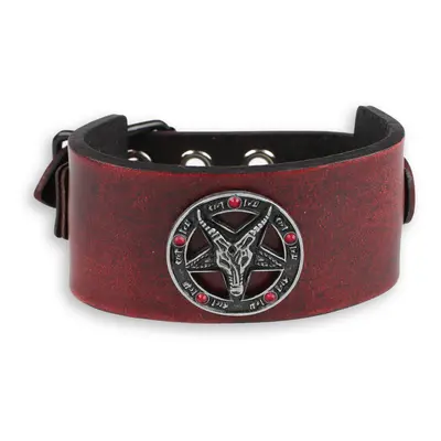 náramek Baphomet - red - krystal red