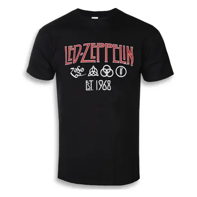 Tričko metal pánské Led Zeppelin - Symbols Est Black - NNM - RTLZETSBSYM