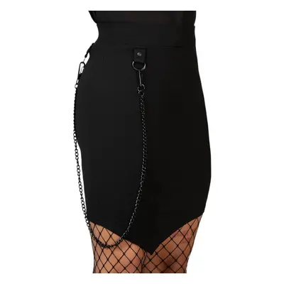 sukně dámská KILLSTAR - Viki Asymmetric - Black