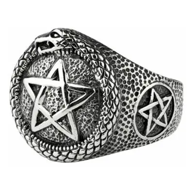 prsten ETNOX - Pentacle with snake