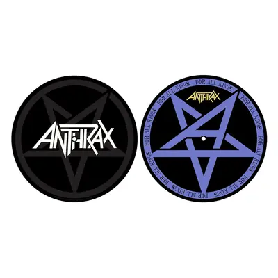 podložka na gramofon (set 2ks) ANTHRAX - PENTATHRAX / FOR ALL KINGS - RAZAMATAZ