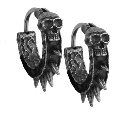 náušnice ETNOX - Spikes with Skull