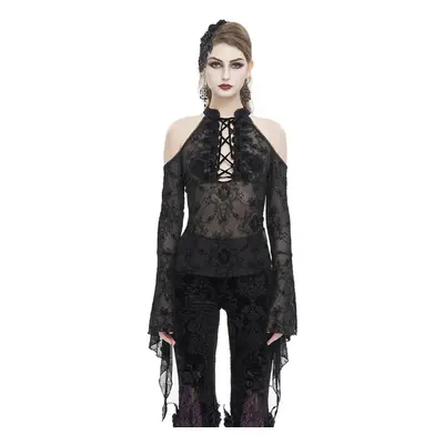 tričko gothic and punk dámské - Off-The-Shoulder - DEVIL FASHION - ETT030