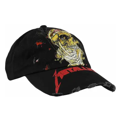 kšiltovka Metallica - Skull One-Distressed - Black