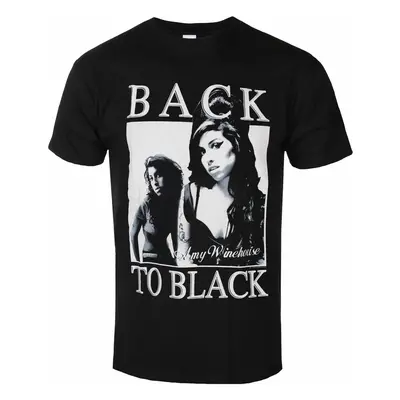 Tričko metal pánské Amy Winehouse - Back To Black - ROCK OFF - AMYTS06MB